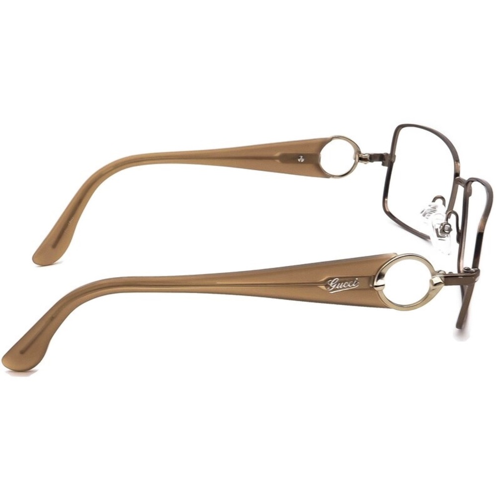 Gucci Women's Eyeglasses GG 2840 UBG Brown Rectangular Frames (read) - Picture 3 of 12